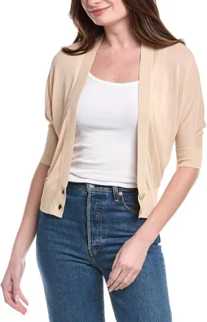Trina Turk Women's Sheer Knit Cropped Cardigan