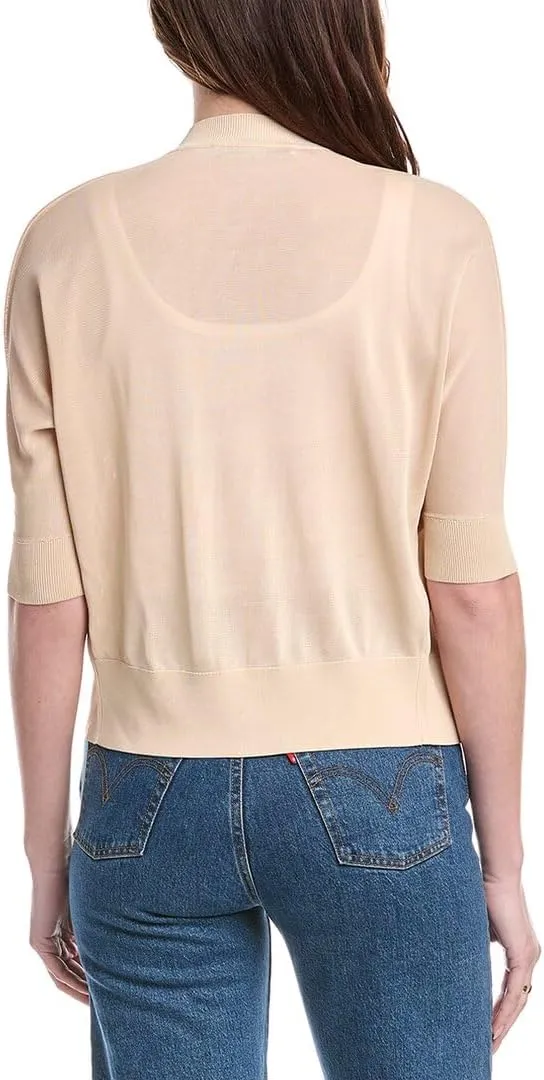 Trina Turk Women's Sheer Knit Cropped Cardigan
