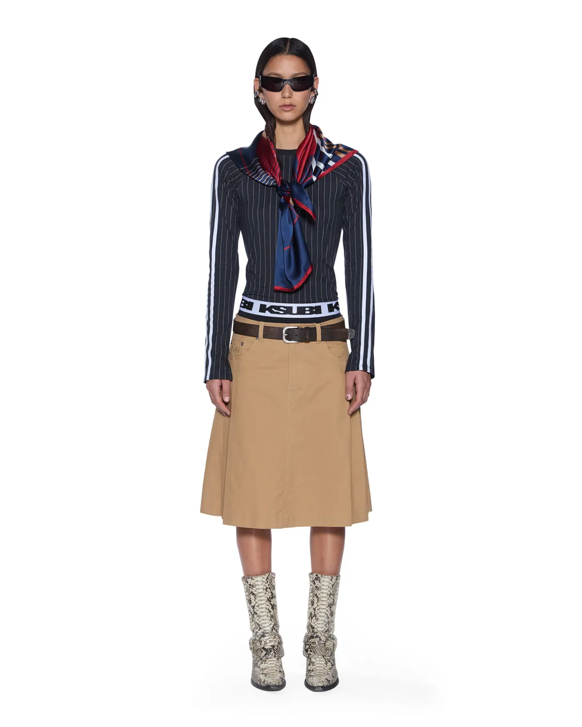 TRINITY KILT TAN Brunch Outfit Casual Neutral design