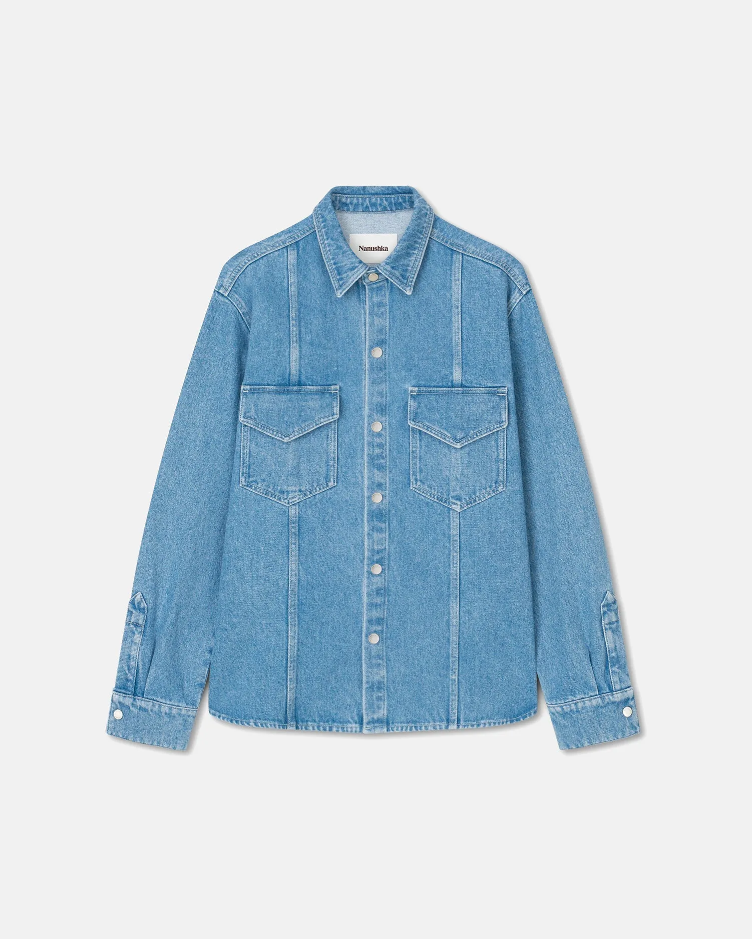 DIY project Athletic Design Tristo - Patch Pocket Denim Overshirt - Eco Light Wash