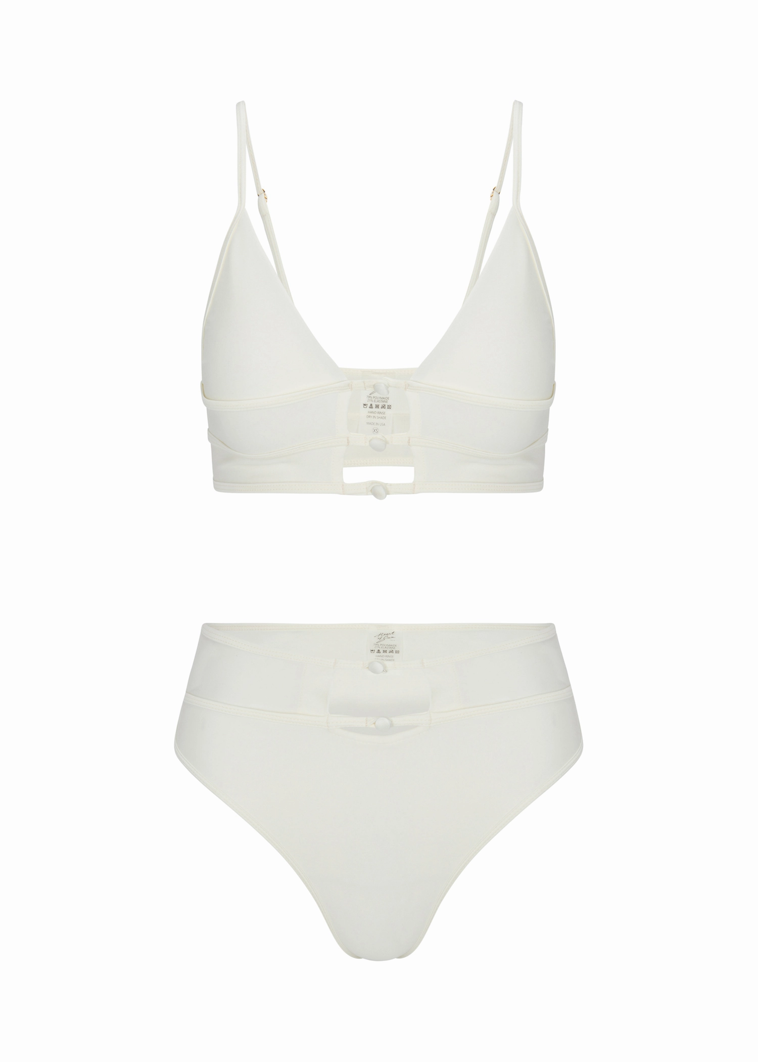 NonRestrictive Cut Tropez Bralette Bikini Top | Ivory