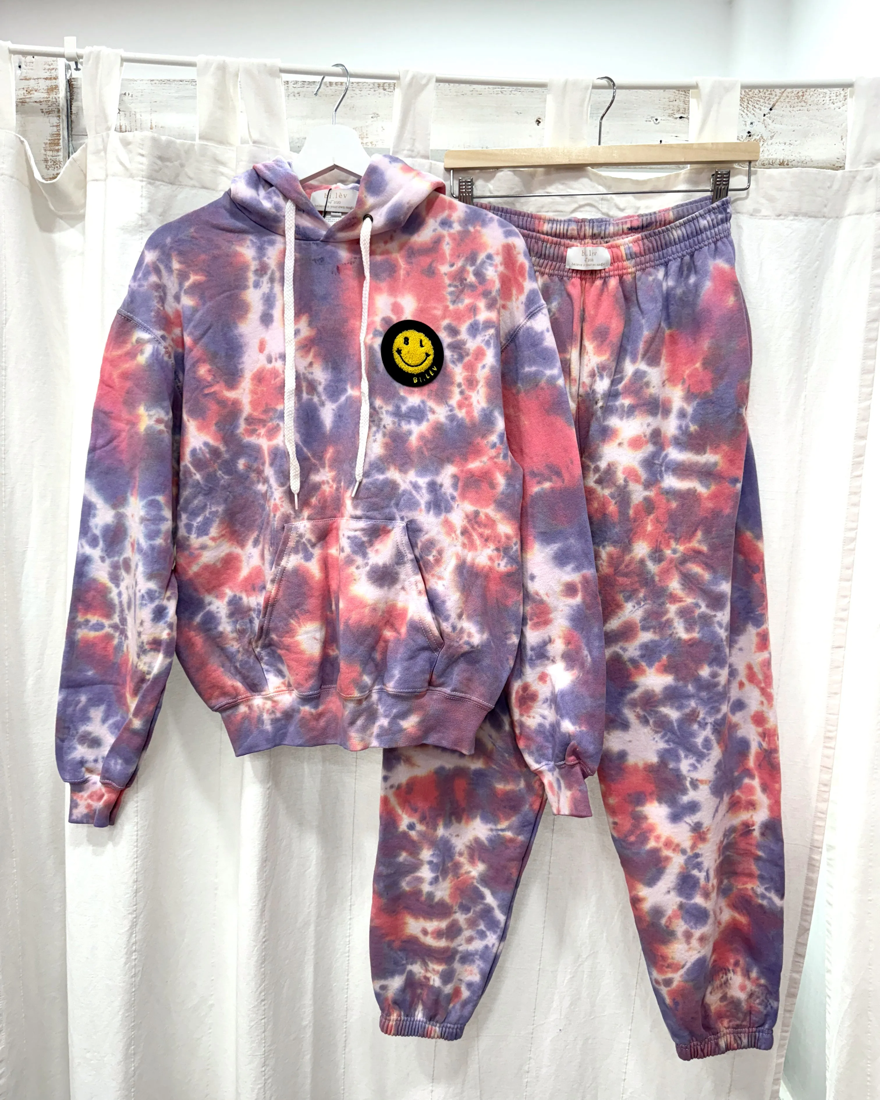 TROPICAL SUNSET tie-dye hoodie