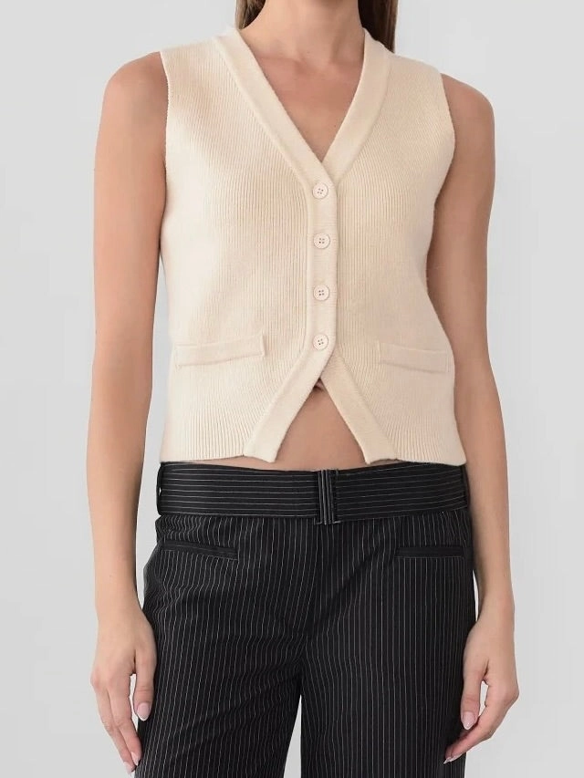 OekoTex Certified Julia Button Vest