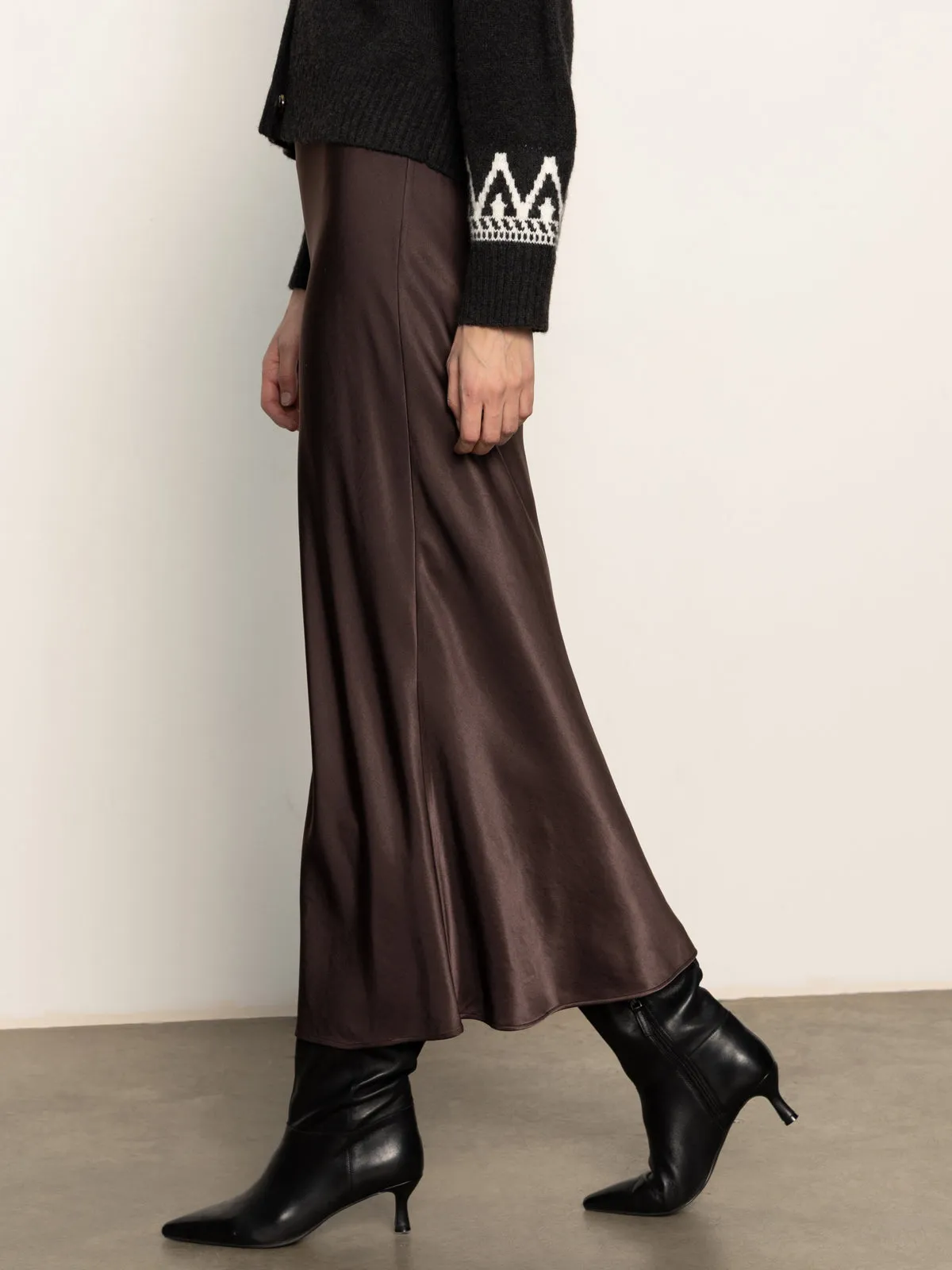 Everyday Maxi Skirt Semi Sweet Laser Cut Edges Autumn Stroll