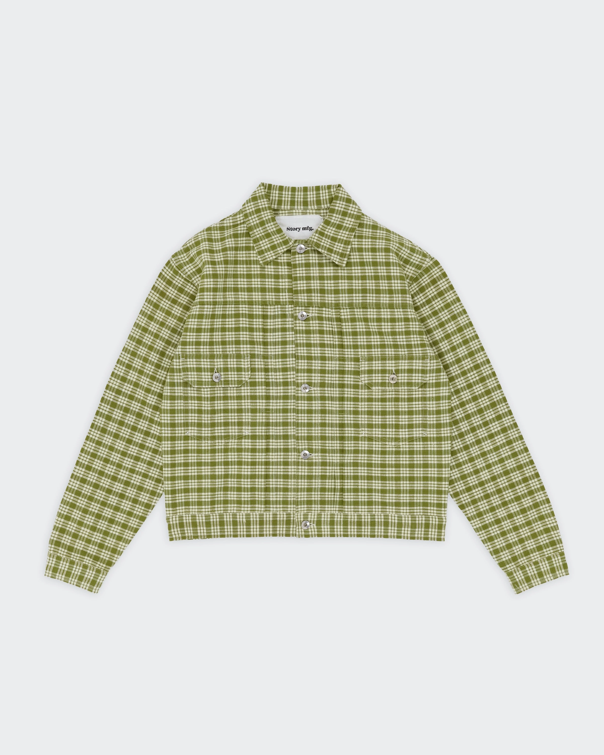 Beach Day Versatile Soft Tuesday Jacket - Moss Check Handloom