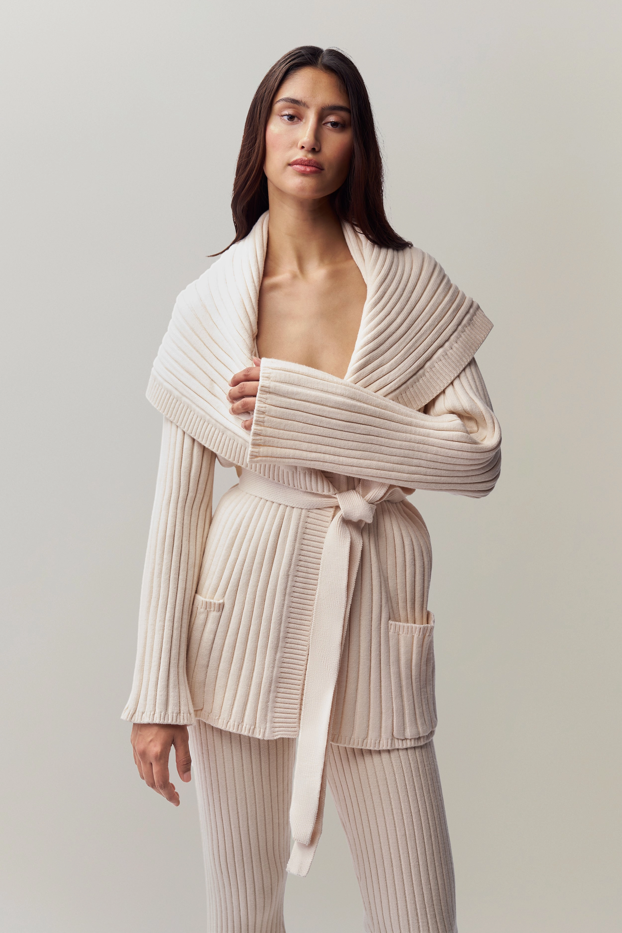 Office Casual LanolinFree Wool Processing Tullia Slouchy Cardigan