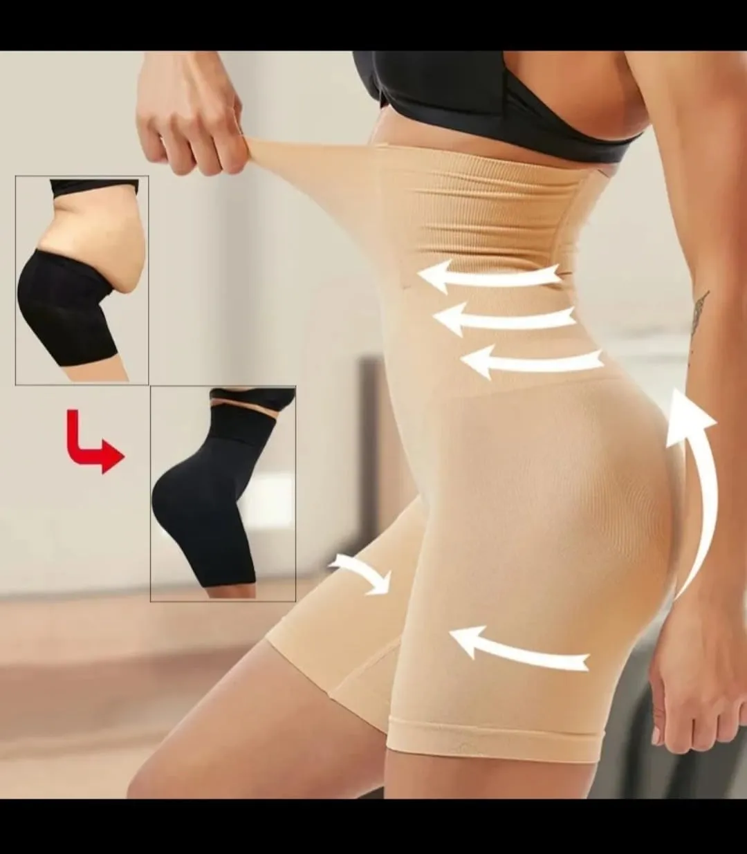Tummy Control Shapewear Shorts High Waisted Body Shaper Shorts Women Seamless Girdles Under Dresses Thigh Slimmer Slip Shorts