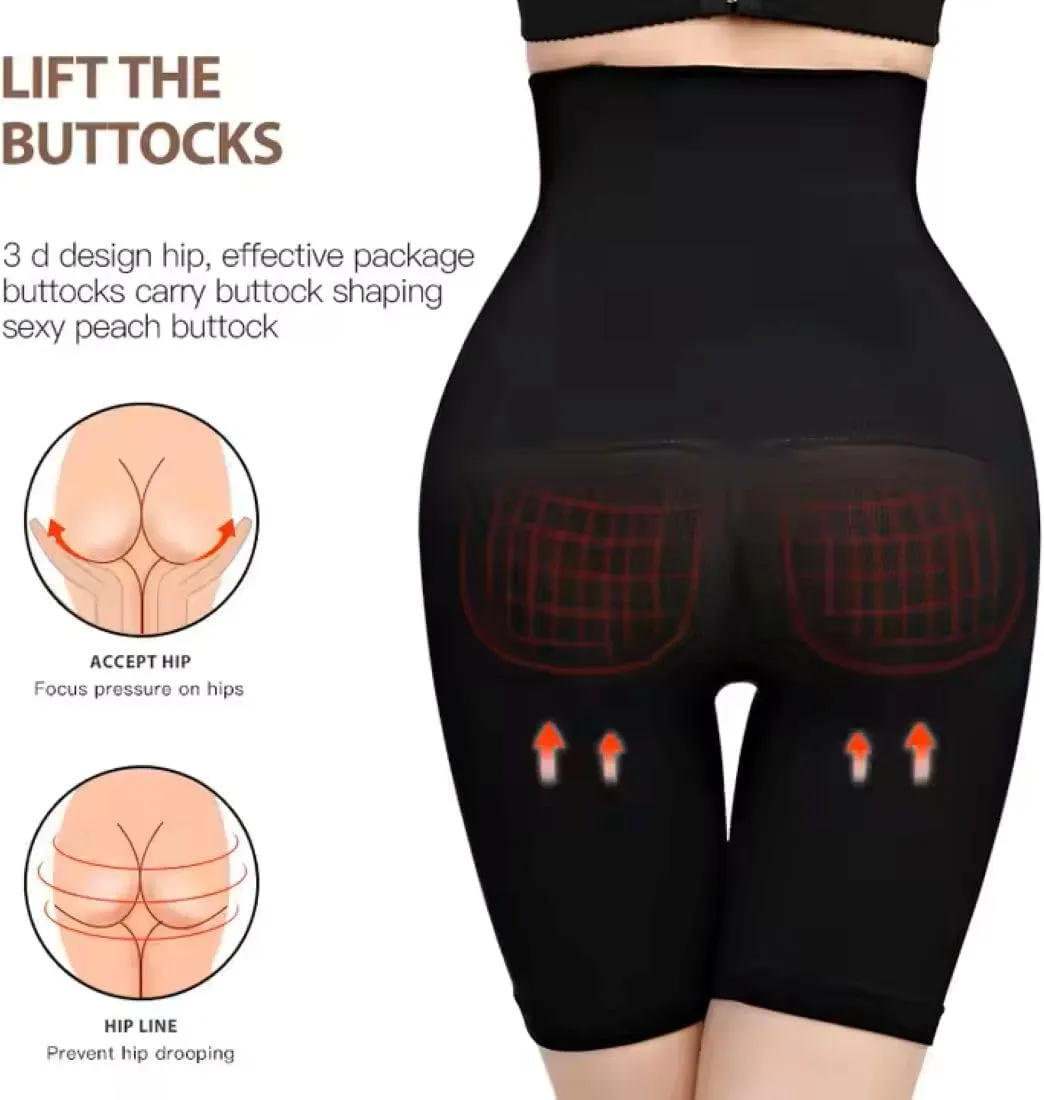 Tummy Control Shapewear Shorts High Waisted Body Shaper Shorts Women Seamless Girdles Under Dresses Thigh Slimmer Slip Shorts