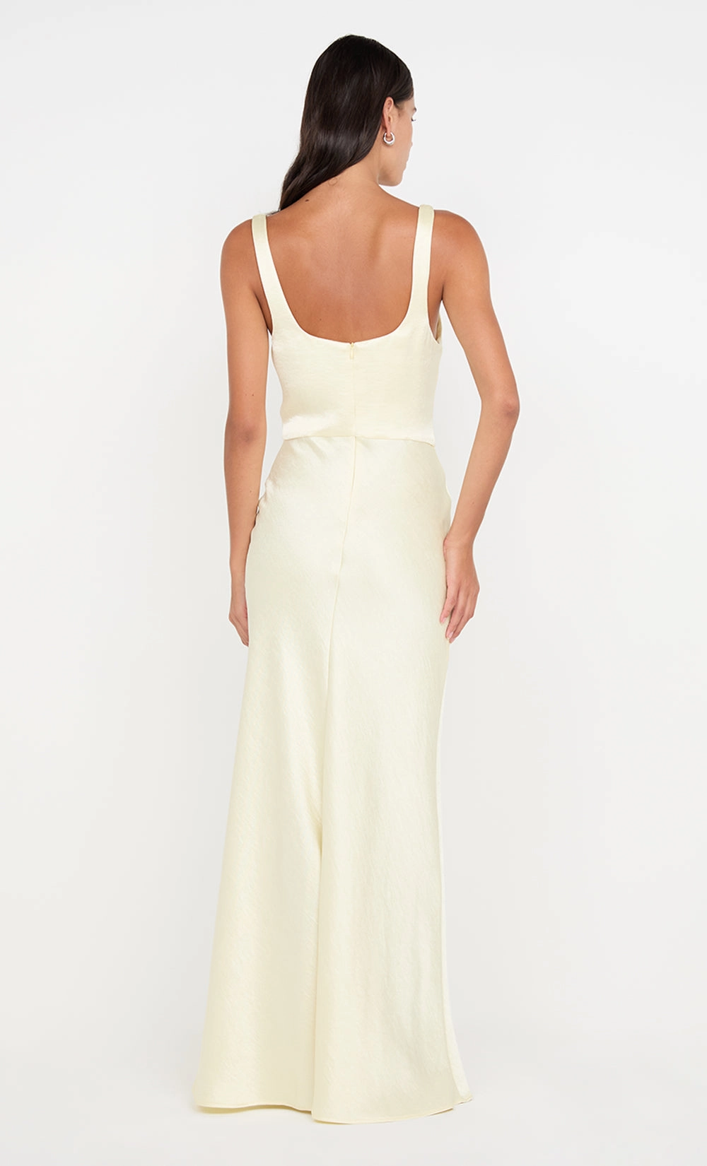 AUSTEN COWL NECK MAXI DRESS - ICE YELLOW Smart Fit Seasonal Style