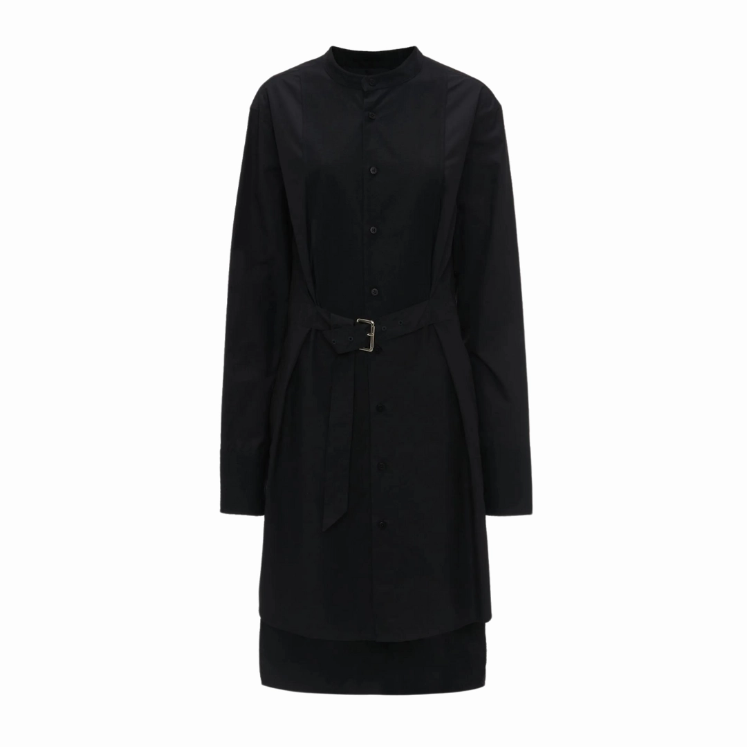 Tuxedo Shirt Dress Lightweight Fabric