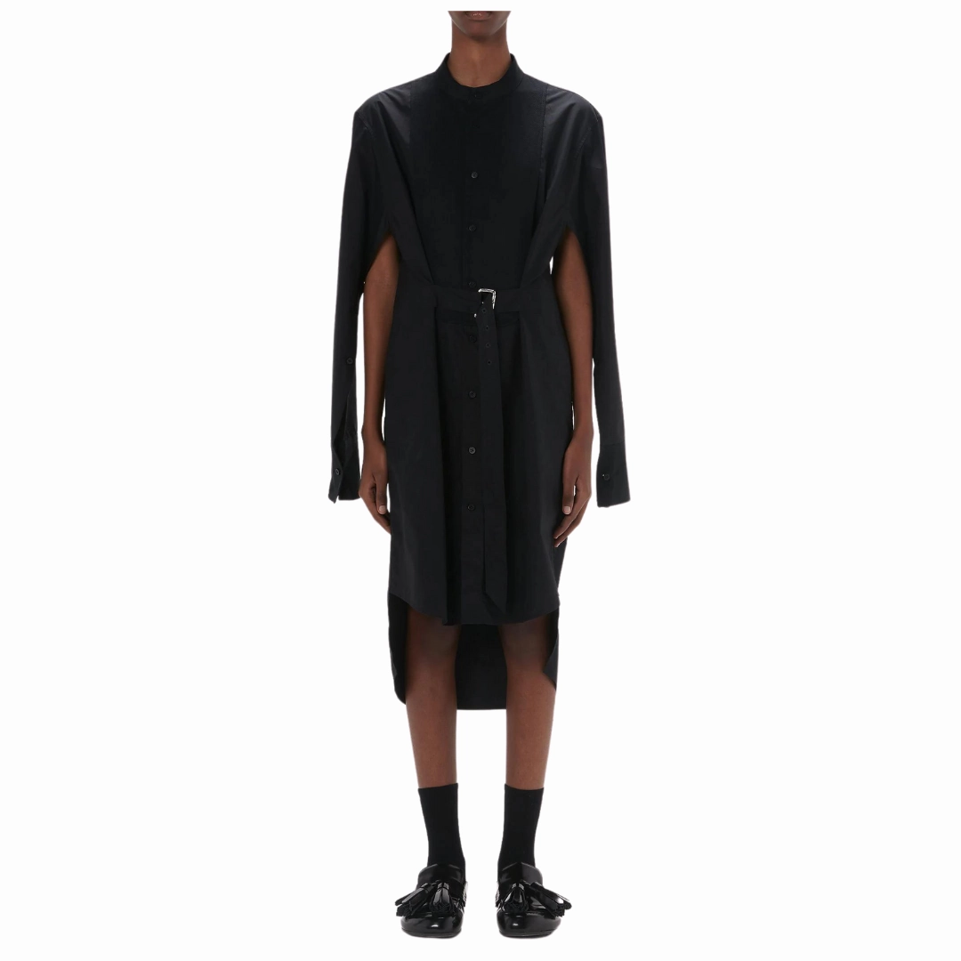 Casual Motion Tuxedo Shirt Dress