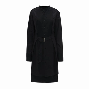 Tuxedo Shirt Dress Lightweight Fabric