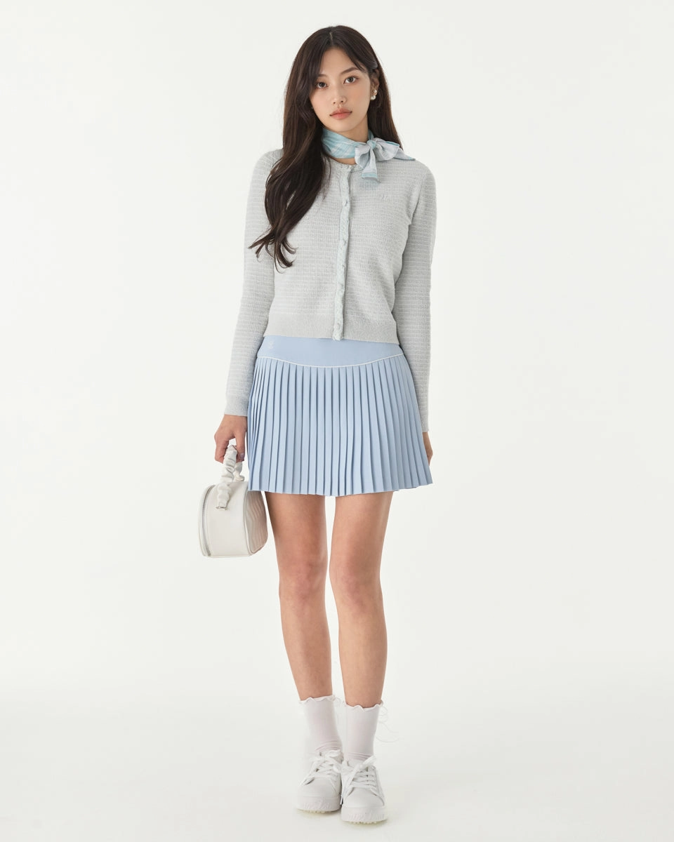 High Visibility Trim Twinkle Glitter cardigan - Grey
