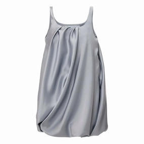 Twisted Mini Dress Smooth Detail Modern Finish