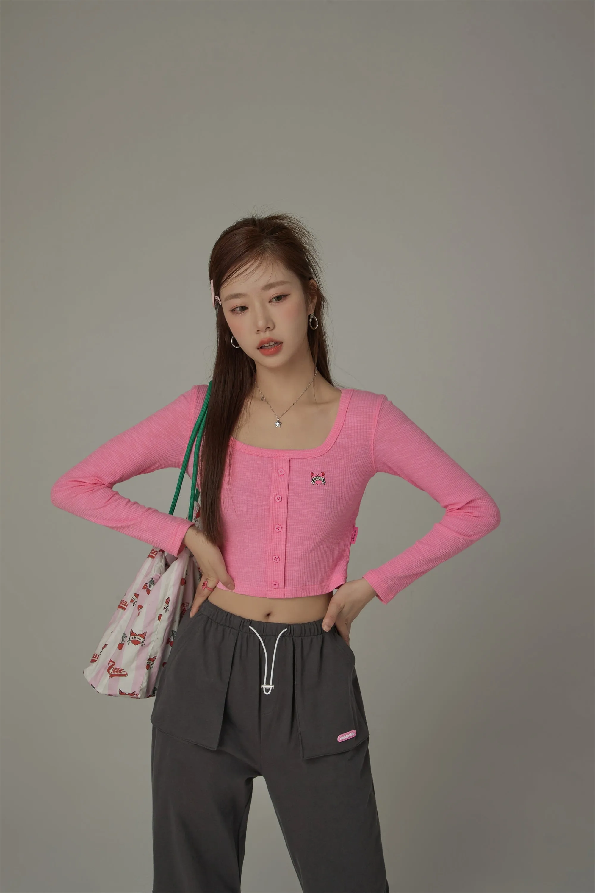 U-Neck Cropped T-Shirt