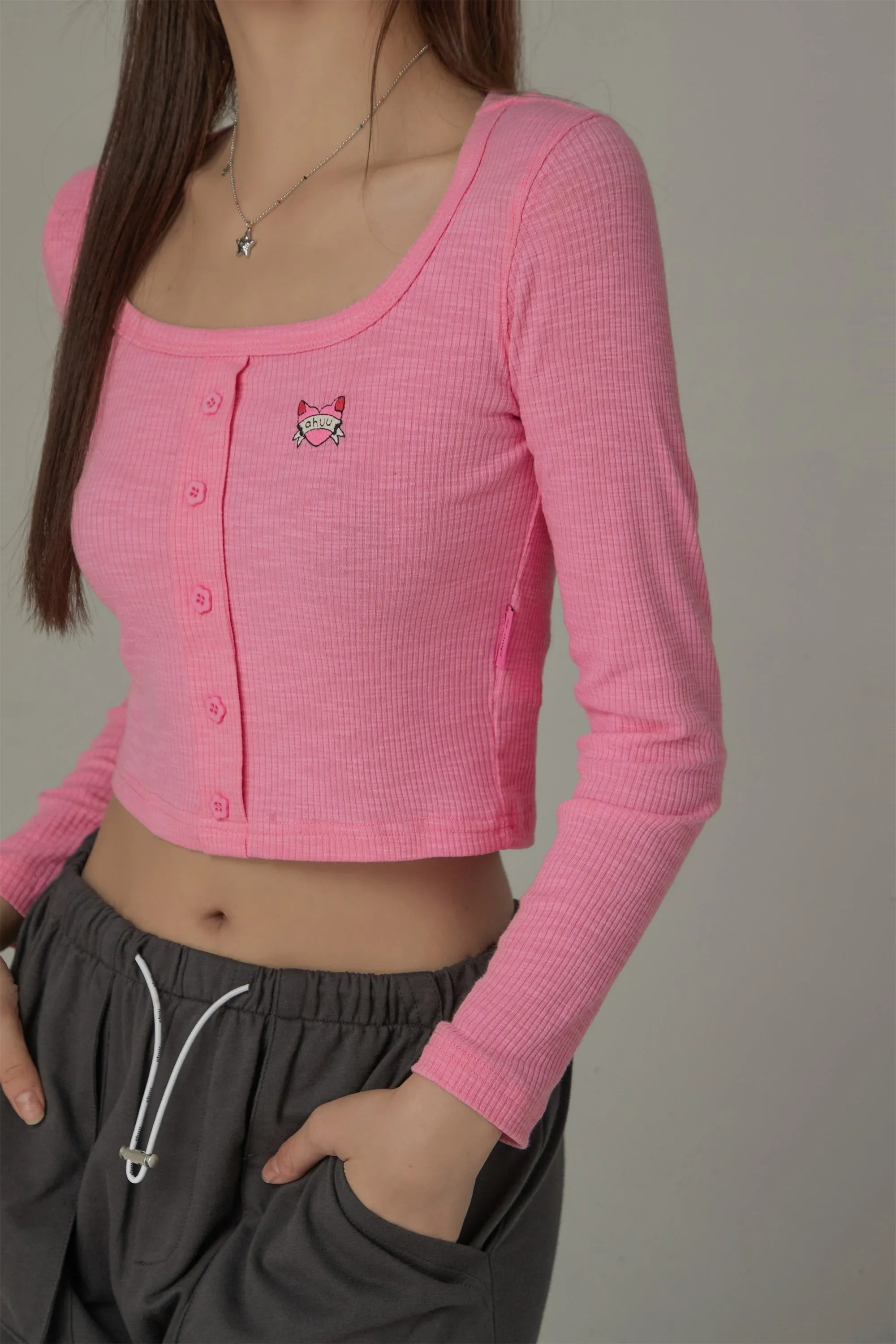 U-Neck Cropped T-Shirt