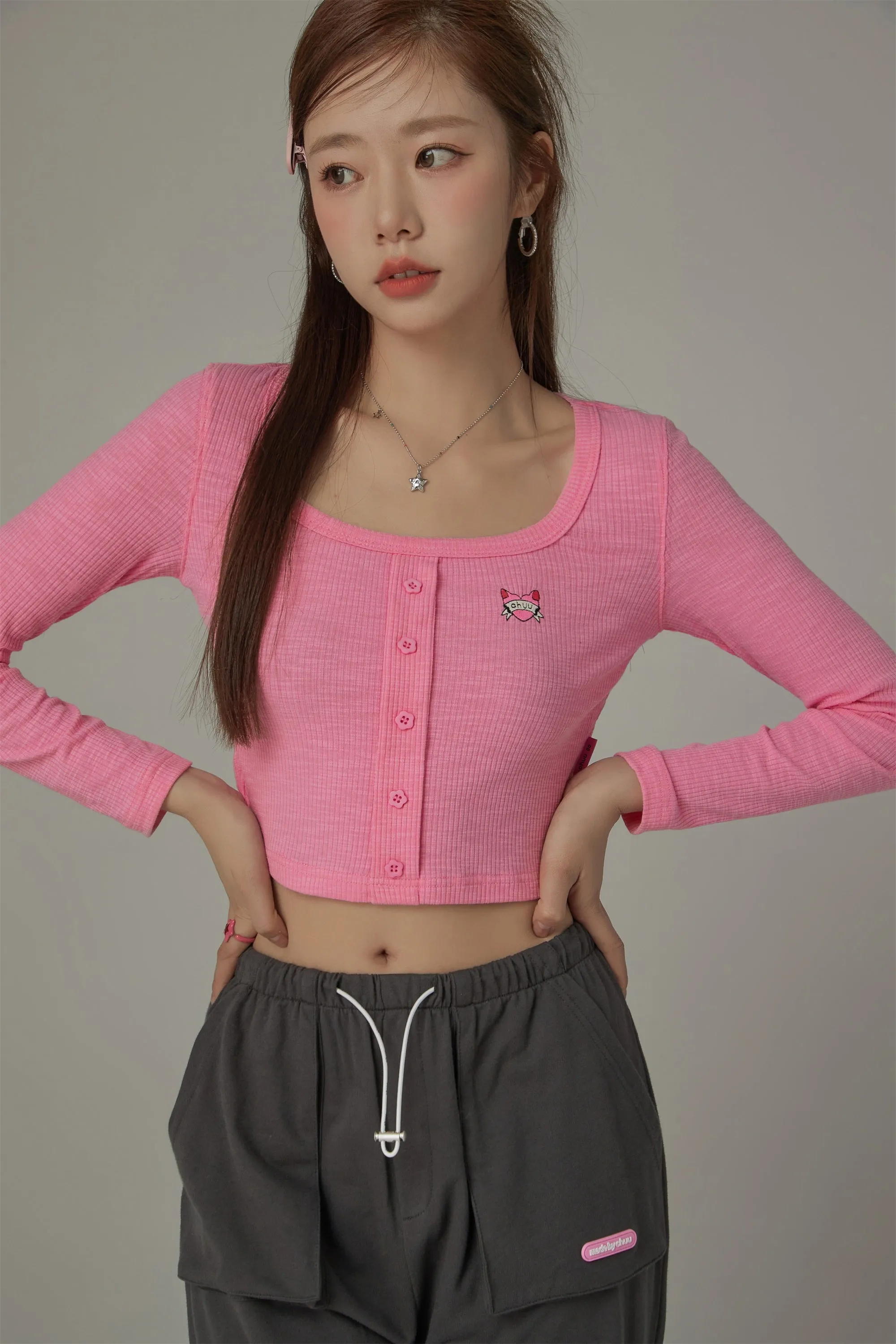 U-Neck Cropped T-Shirt