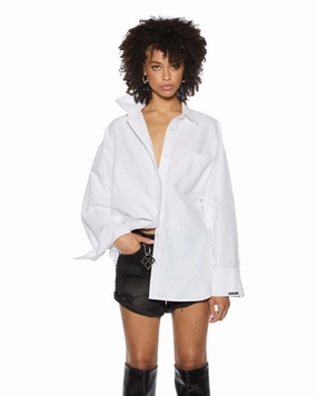 Double Stitched Seams ASTRA LS SHIRT WHITE OXFORD