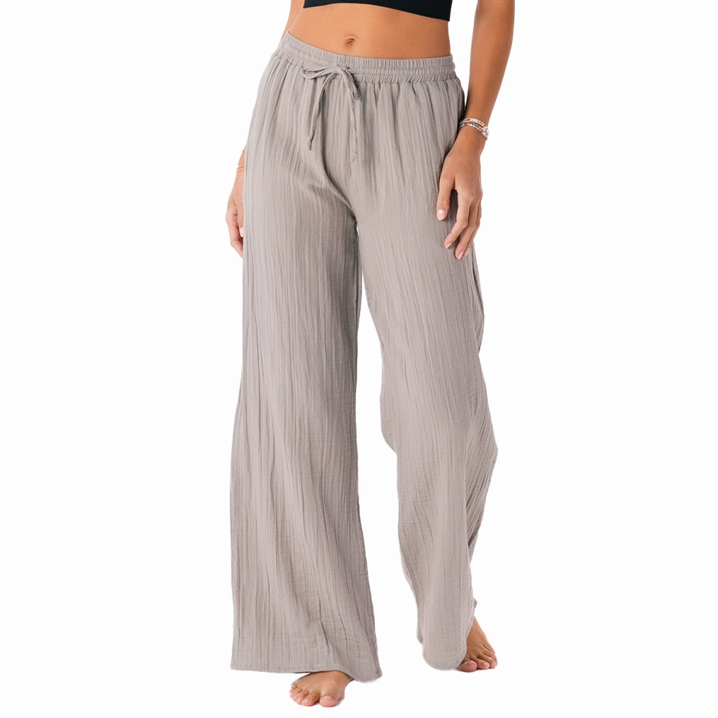 Cool Weather clean look Stone Cotton Cabana Pants