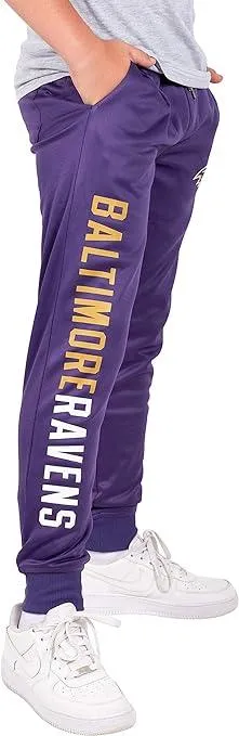 Ultra Game NFL Official Youth Super Soft Game Day Jogger Sweatpants, Baltimore Ravens|Baltimore Ravens