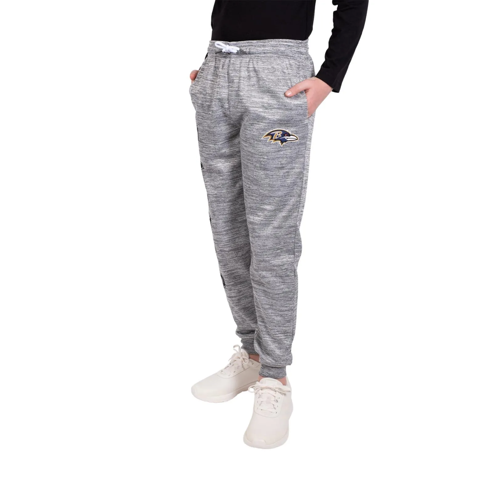 Ultra Game NFL Official Youth Super Soft Game Day Jogger Sweatpants, Baltimore Ravens|Baltimore Ravens