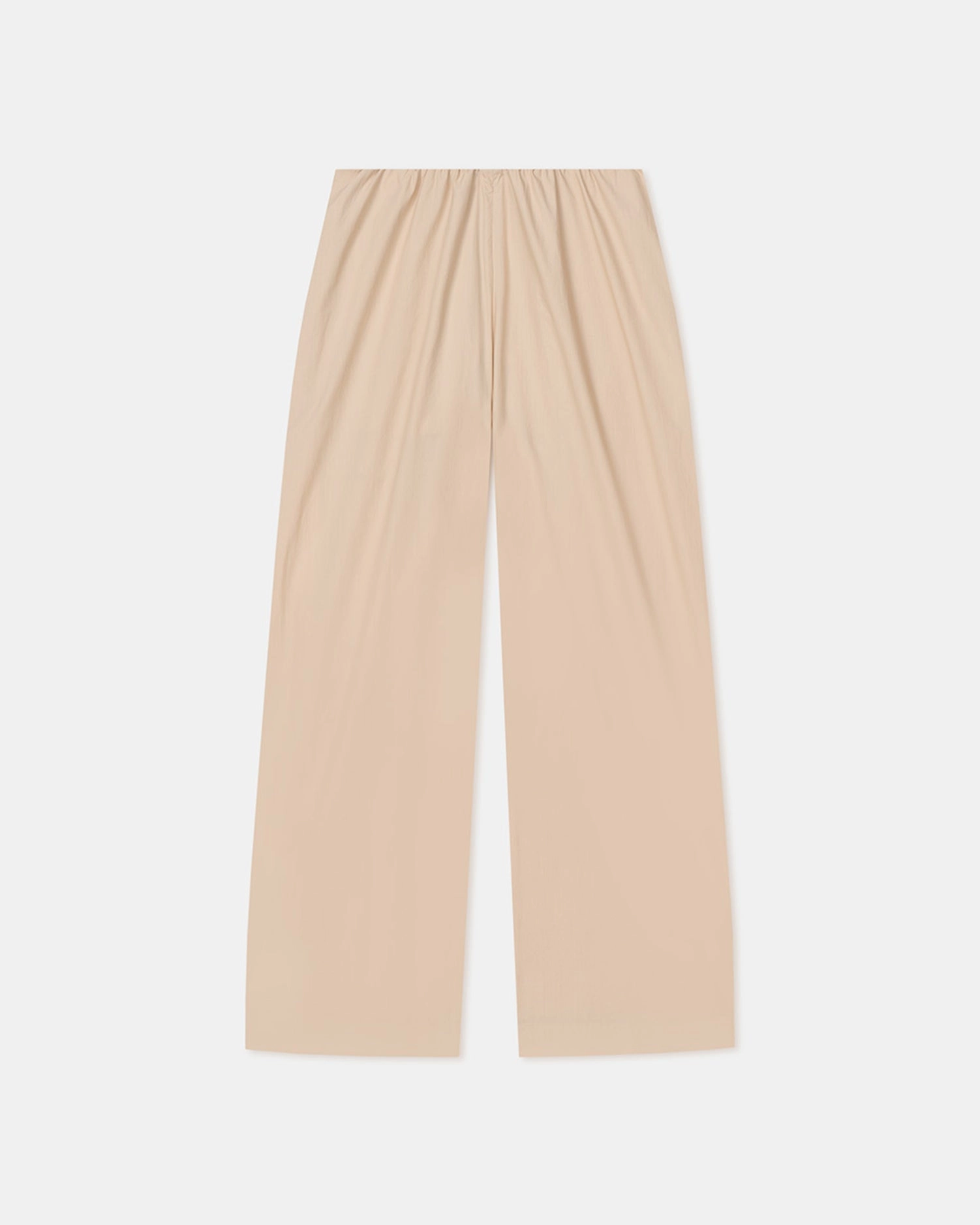 Brenda - Light Poplin Pants - Beige All Fit