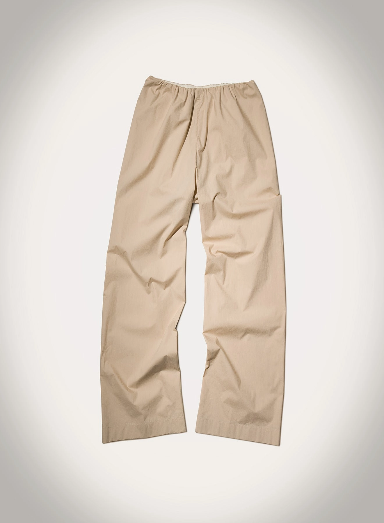 Brenda - Light Poplin Pants - Beige No Wrinkle Chilly Weather Wear
