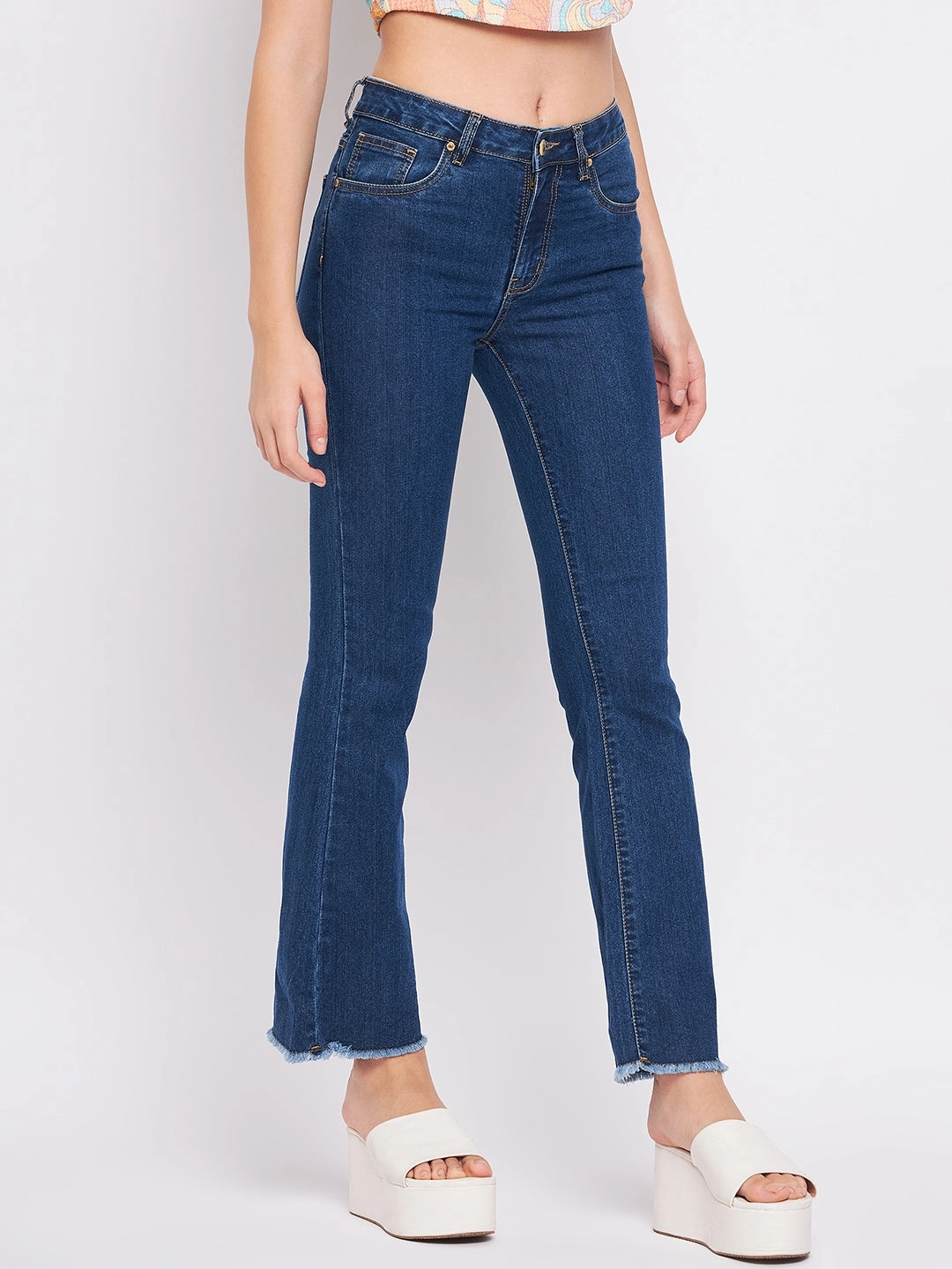 Madame Blue Denim Stylish Adult Fashion Traveler Gear Slim