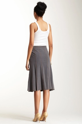 Box Pleated Skirt - Heather Grey Essential Style Trendy Outfit