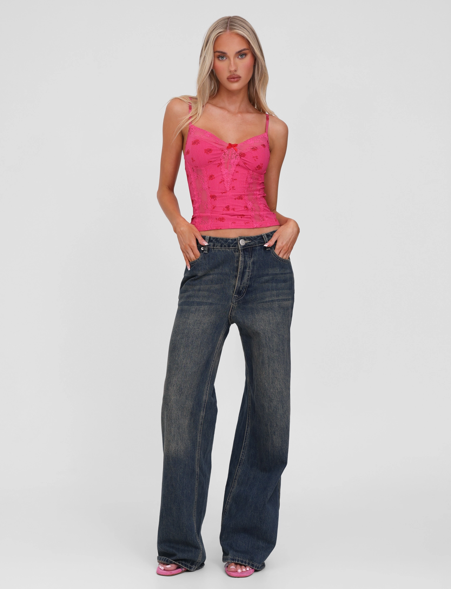 KHALIA TOP - DITSY FLORAL MultiPanelConstruction