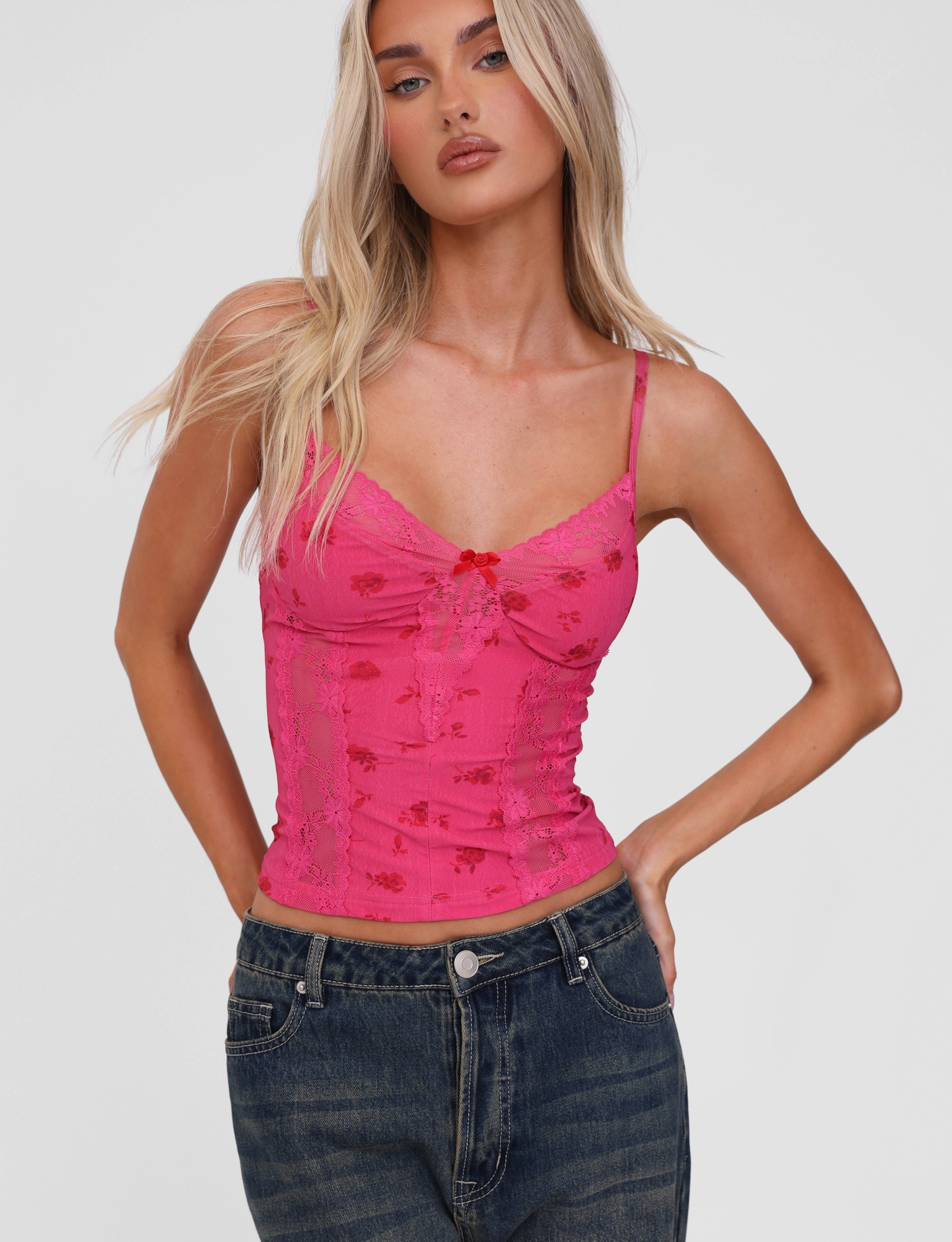 KHALIA TOP - DITSY FLORAL Sustainable Waterproofing StretchFit