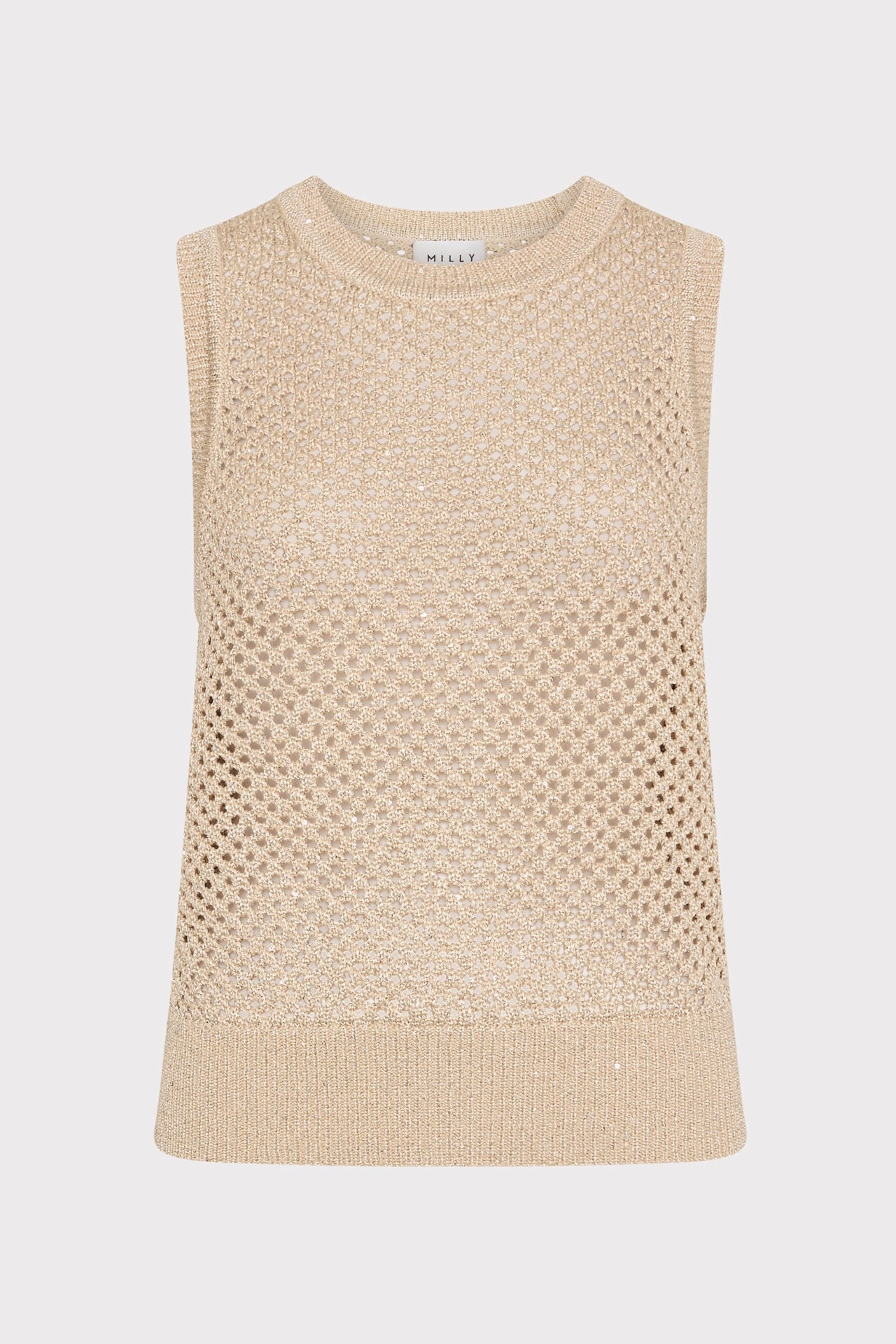 Lightweight Jersey Material Sequin Mesh Shell Sweater