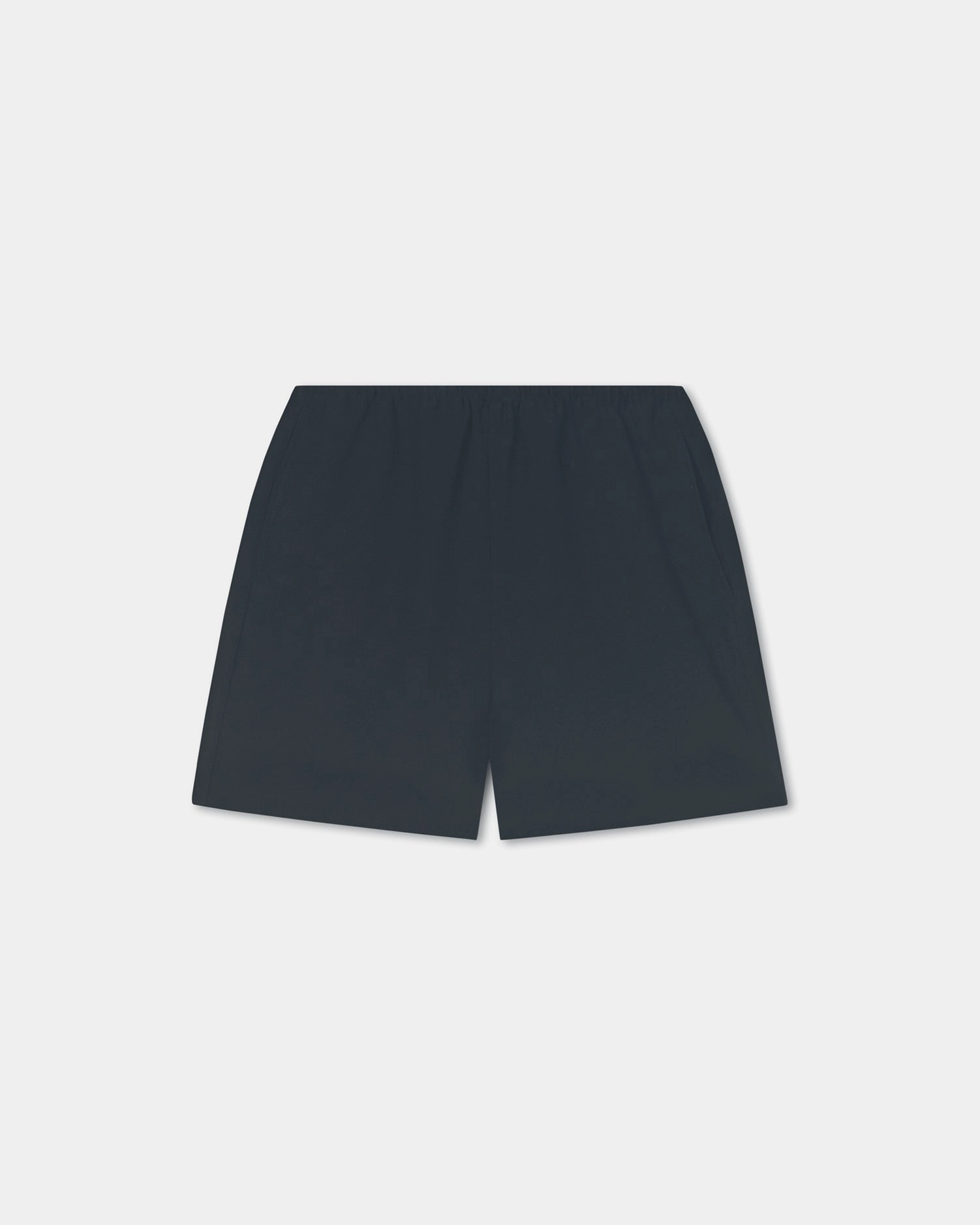 Dylla - Tech Linen Belted Shorts - Black Tapered leg