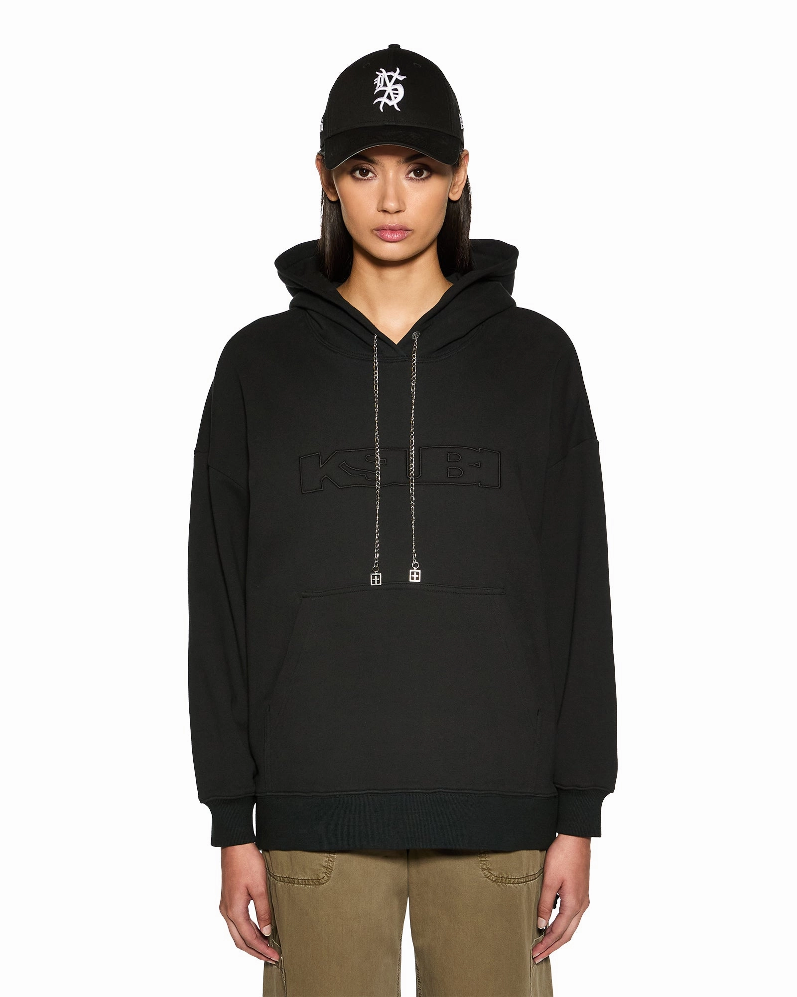 High Elasticity Urban Warmth UNCHAINED OH G HOODIE BLACK