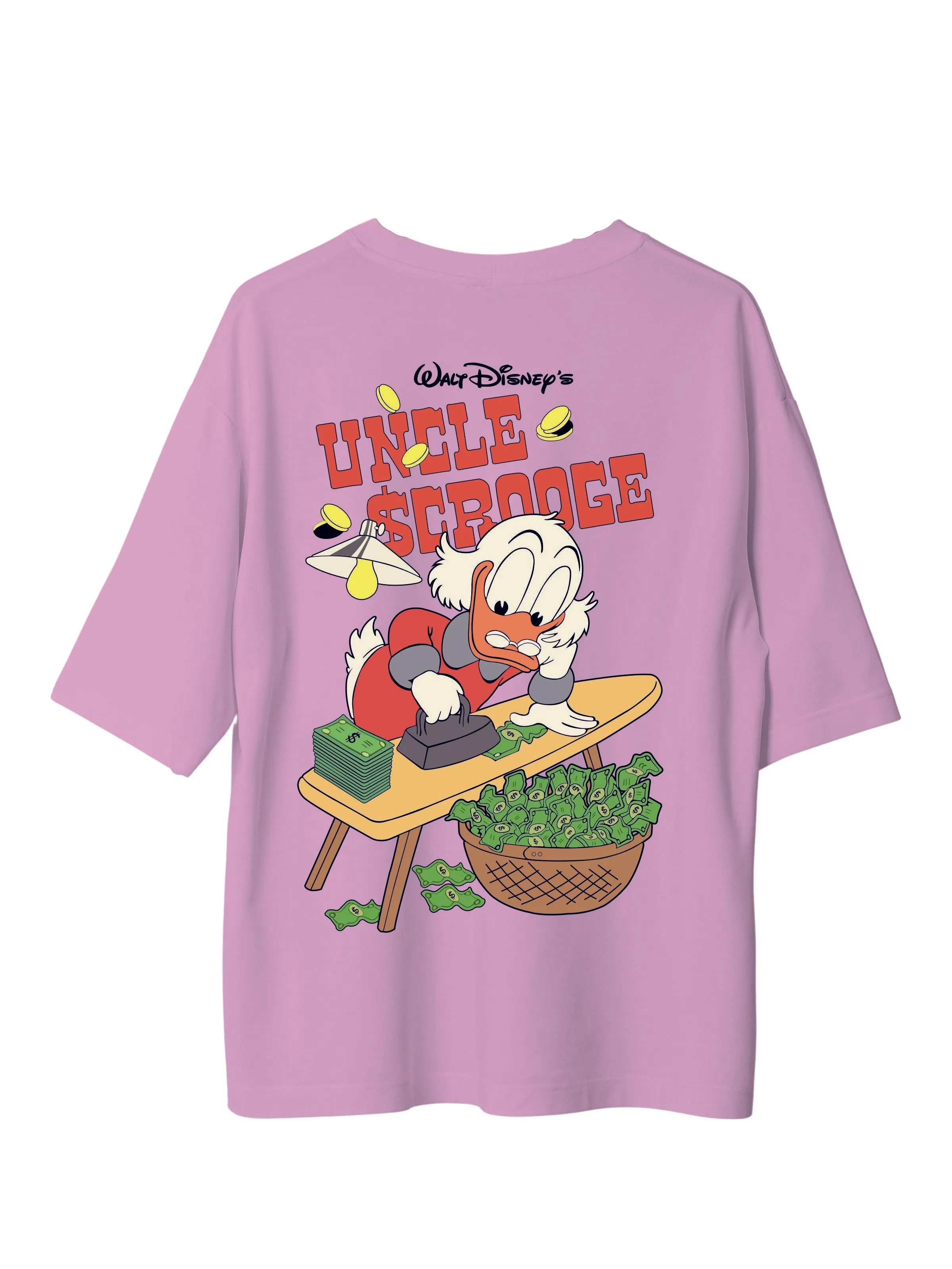 Uncle Scrooge : Burger Bae Oversized  Tee For Men and Women