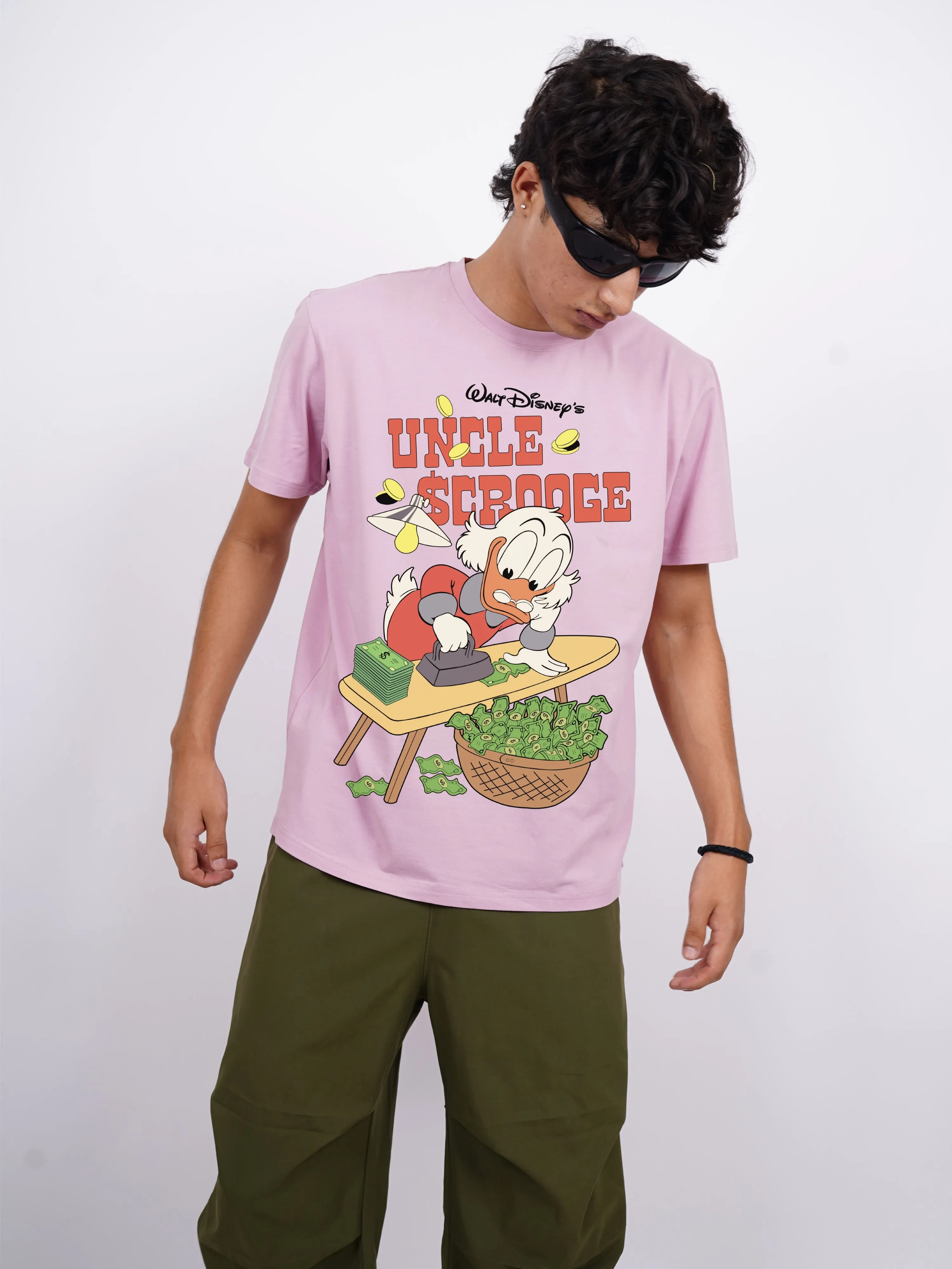 Uncle Scrooge : Burger Bae Oversized  Tee For Men and Women