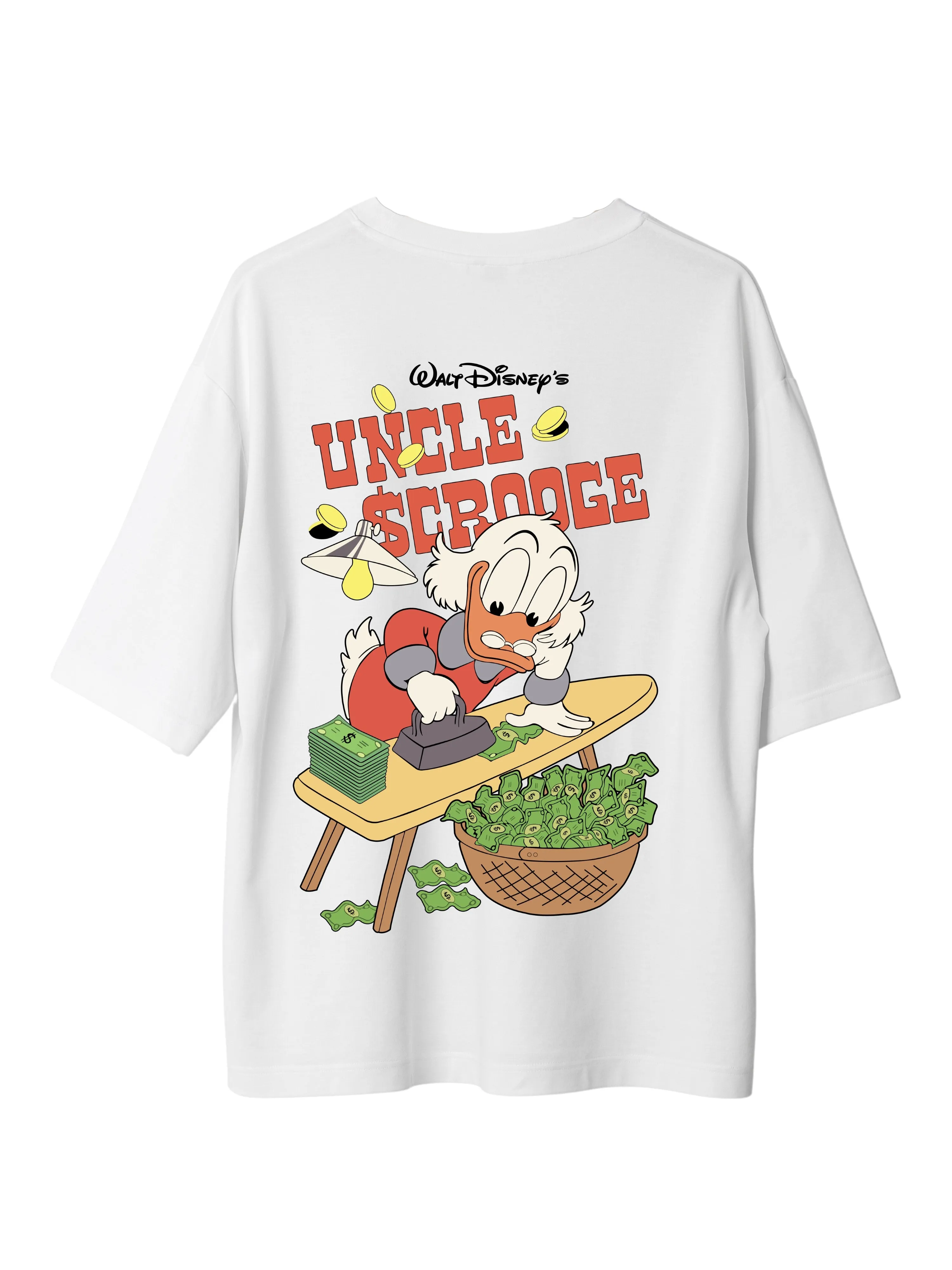 Uncle Scrooge : Burger Bae Oversized  Tee For Men and Women