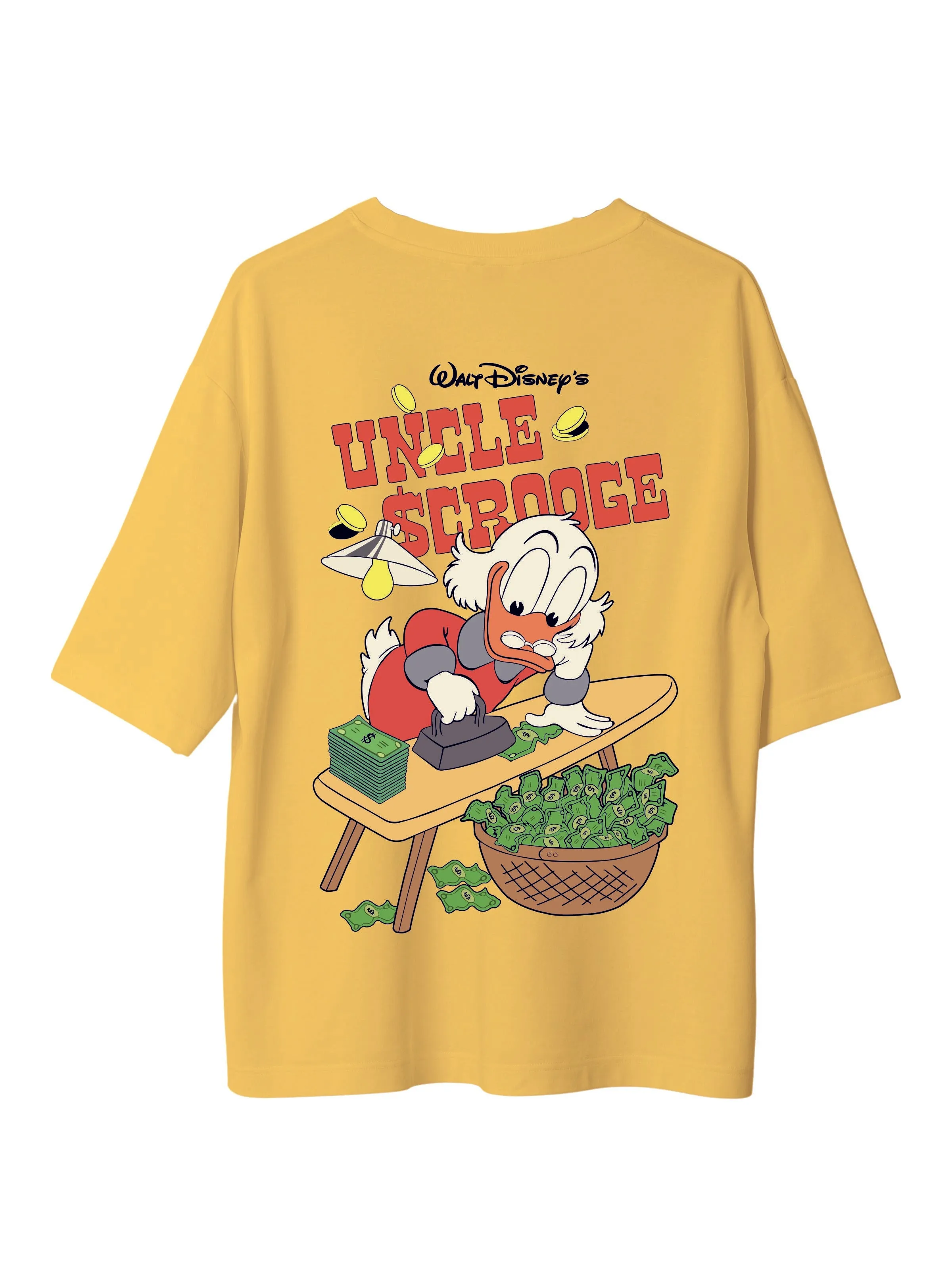 Uncle Scrooge : Burger Bae Oversized  Tee For Men and Women