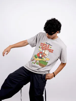 Uncle Scrooge : Burger Bae Oversized  Tee For Men and Women