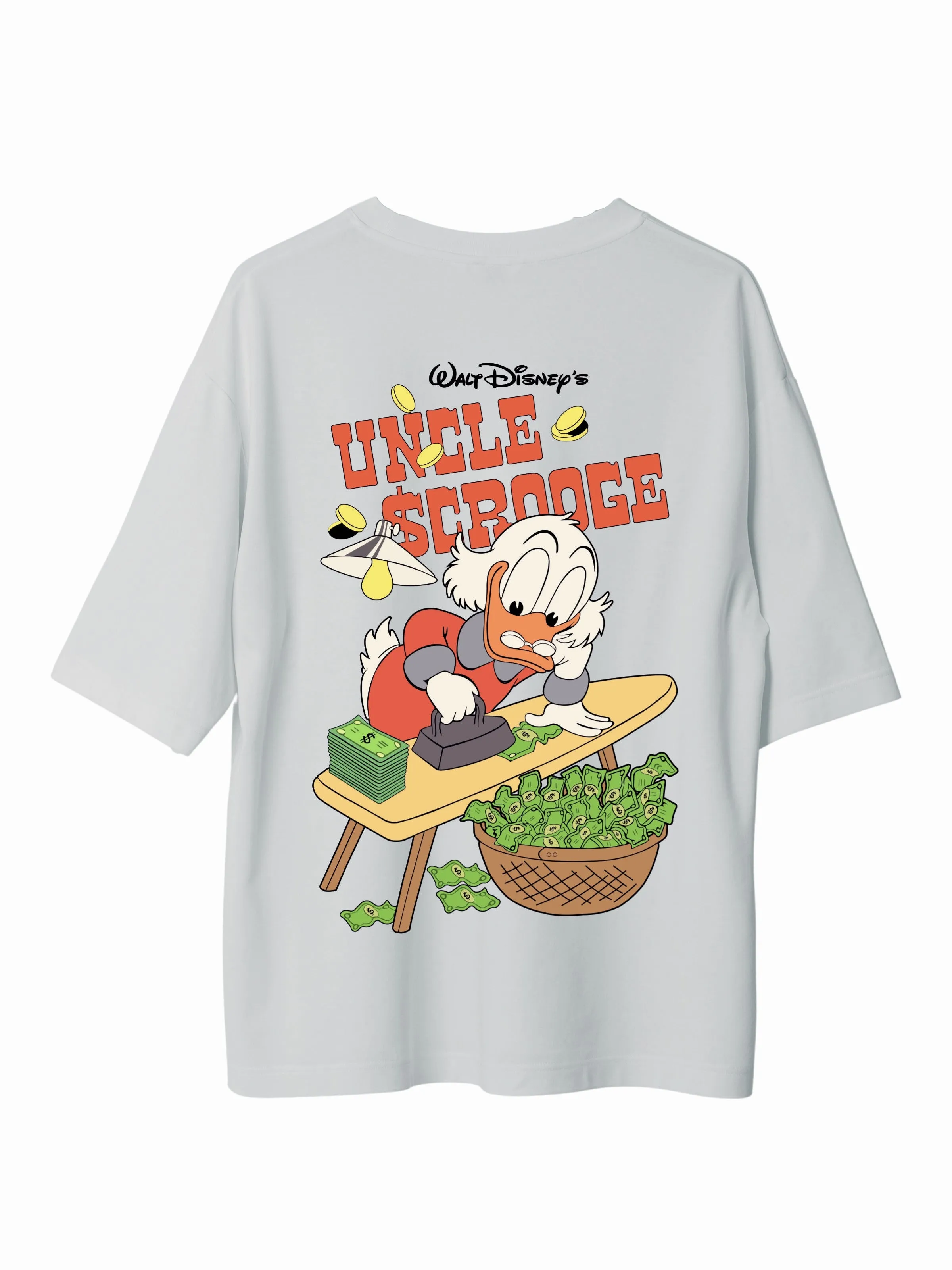 Uncle Scrooge : Burger Bae Oversized  Tee For Men and Women