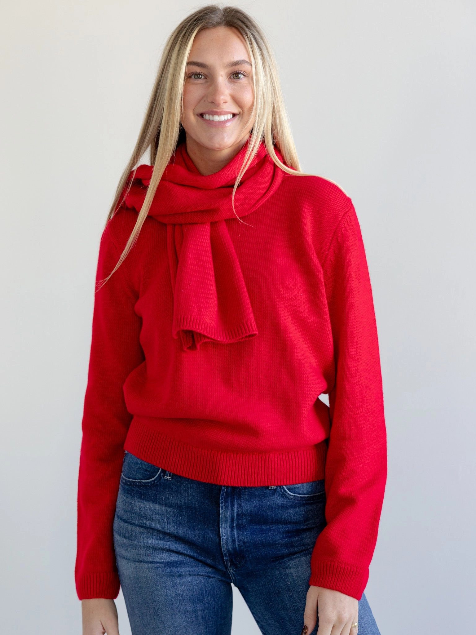 Ruby Scarf Sweater Just Right
