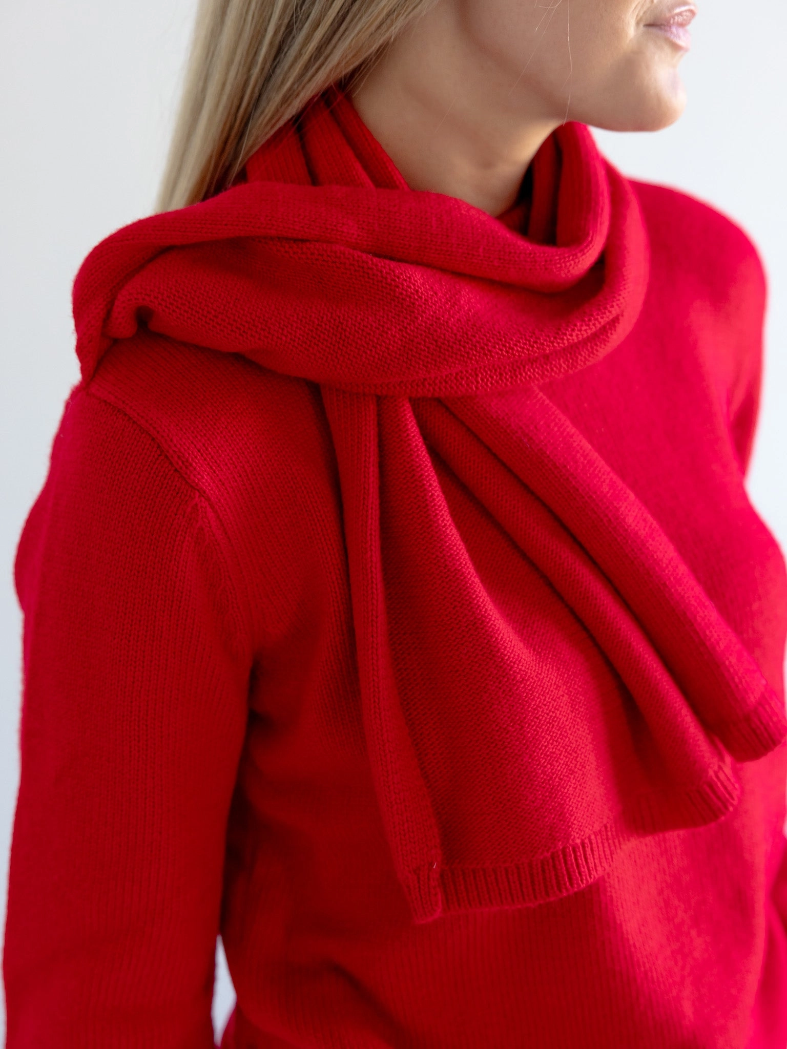 Ruby Scarf Sweater Sustainable Fibers