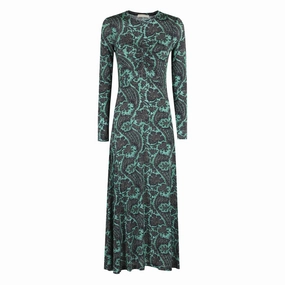 Naia Jersey Dress Floral Swing Soft Hue