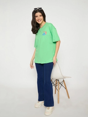 Casual Staple Madame Flared Fit Dark Blue Denim Jeans