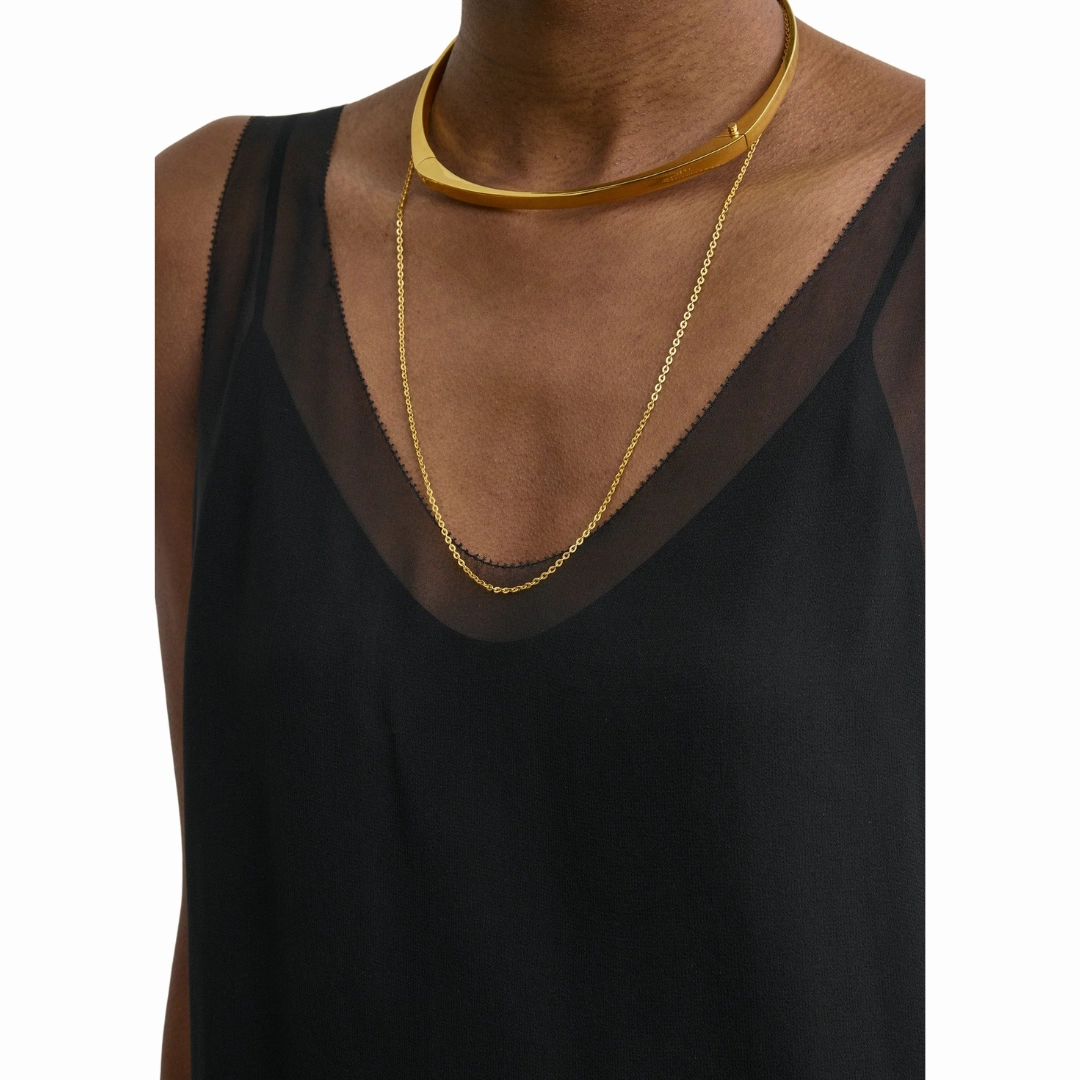 Chiffon Slip Dress Relaxed fit wear ConvertibleNeckline