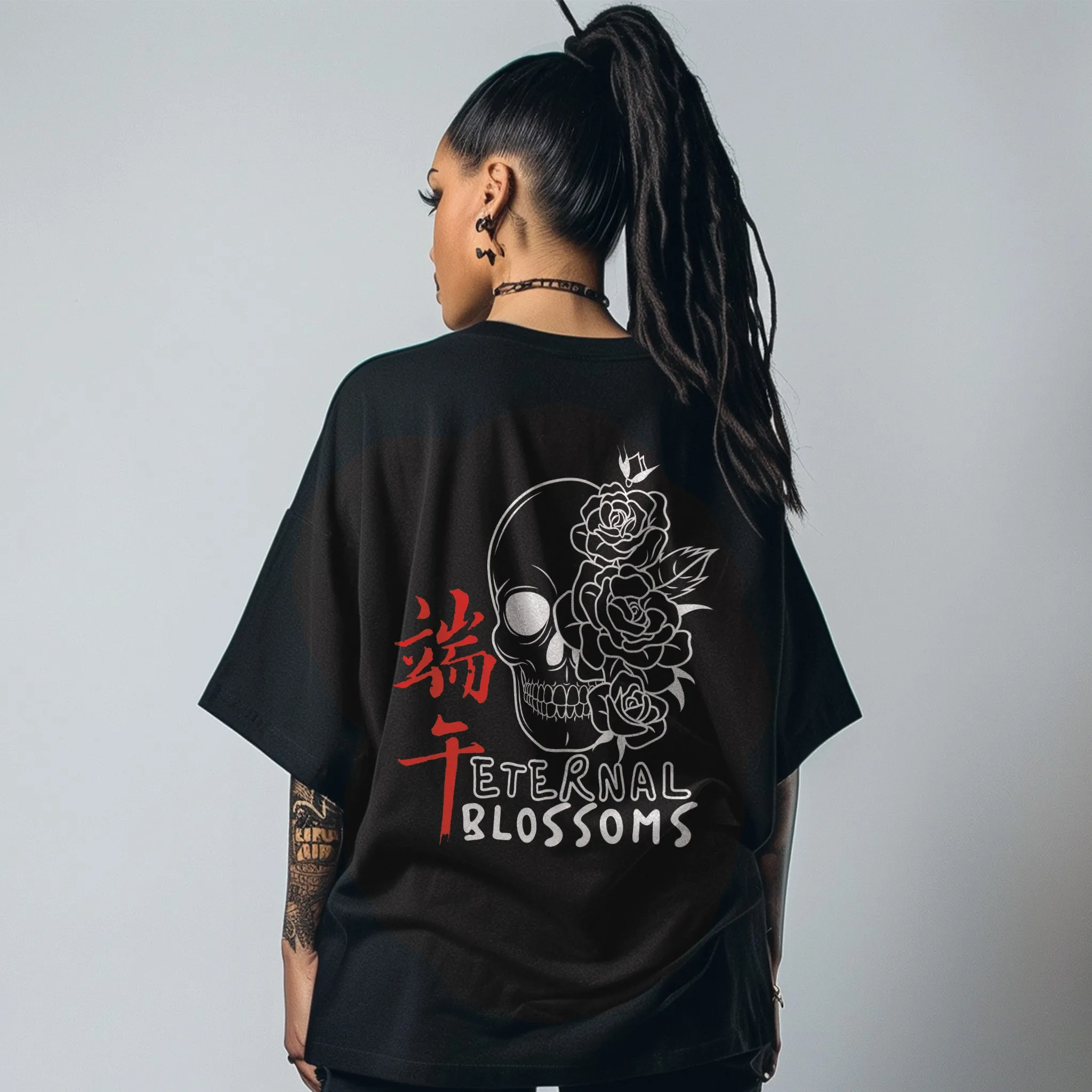 Unisex Eternal Blossom Oversized Graphic Tees