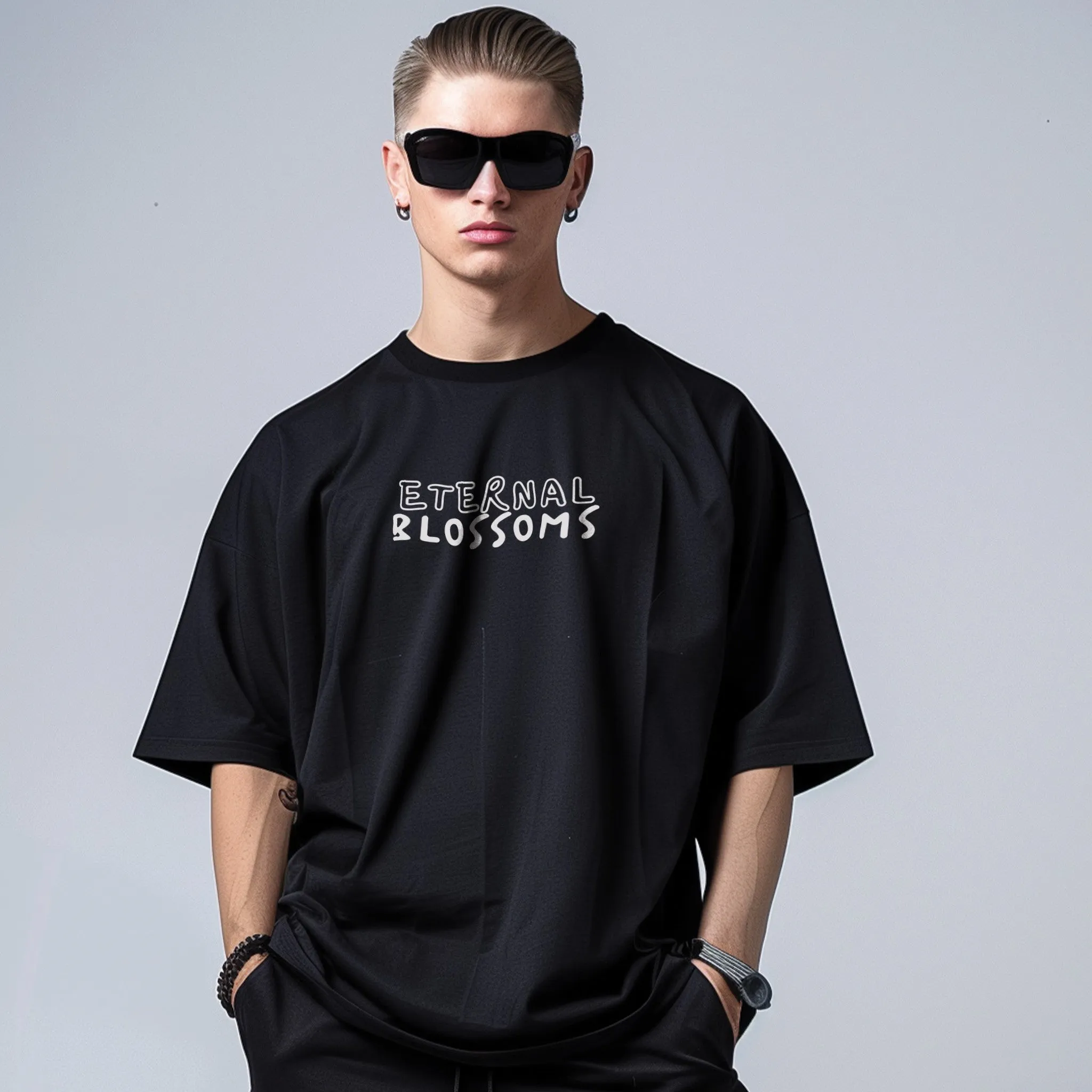 Unisex Eternal Blossom Oversized Graphic Tees