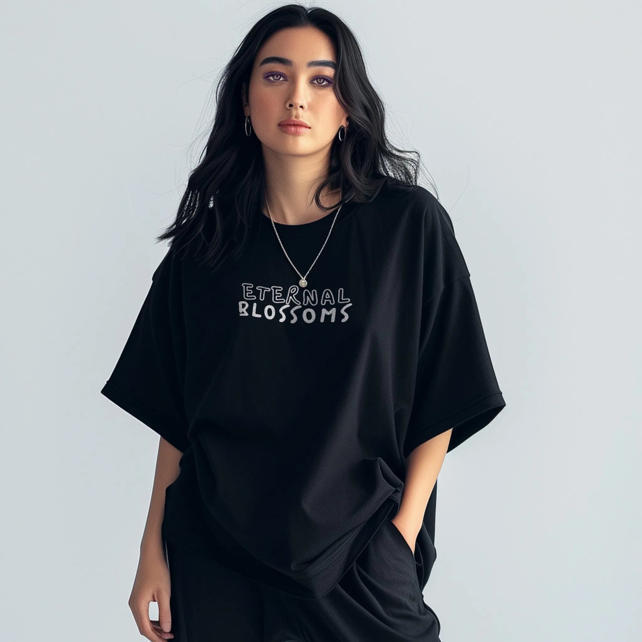 Unisex Eternal Blossom Oversized Graphic Tees