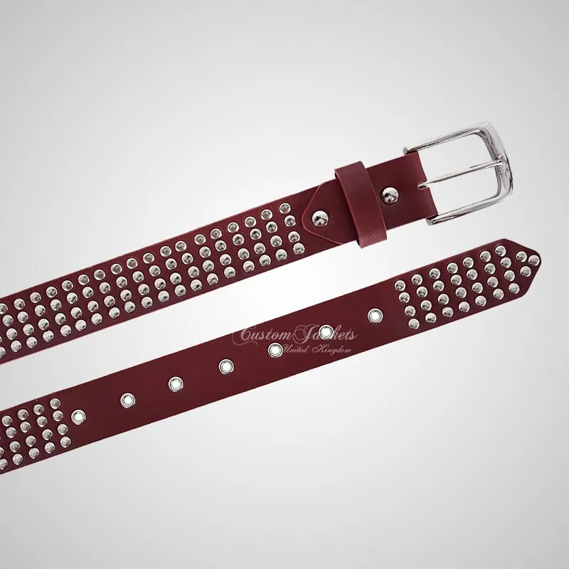 Unisex Studded Leather Belts Punk Biker Gothic Style