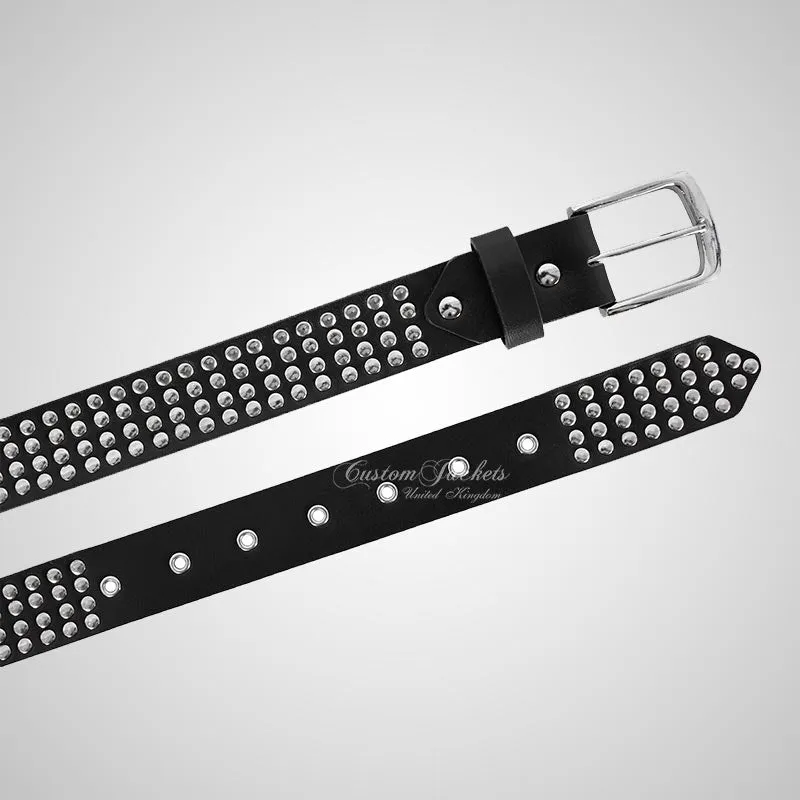 Unisex Studded Leather Belts Punk Biker Gothic Style